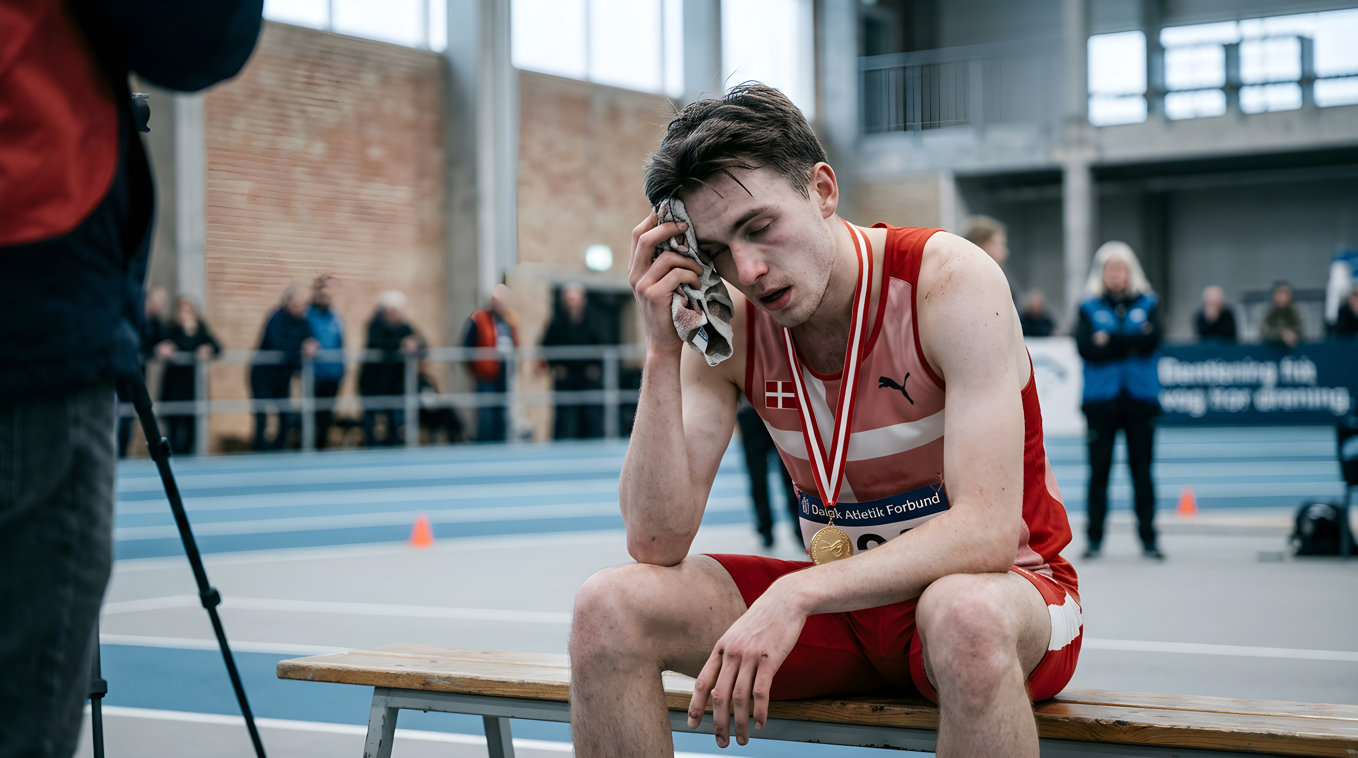 Syg atlet ville melde afbud men vandt alligevel DM-guld