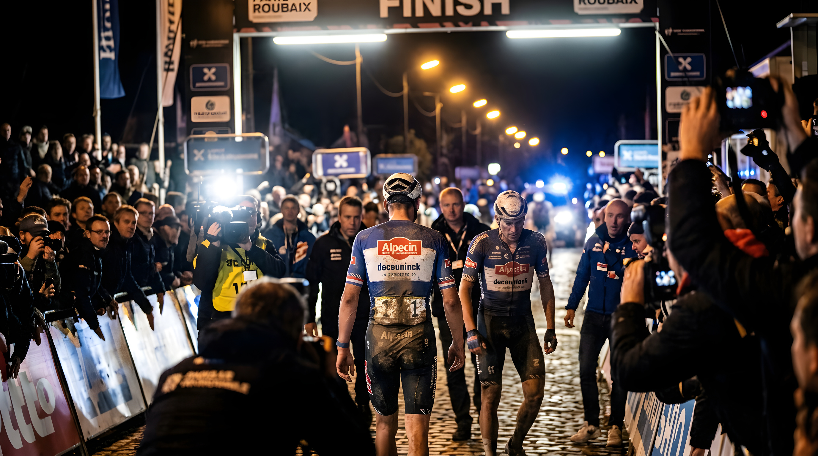 Mathieu van der Poel vinder dramatisk afslutning i Paris