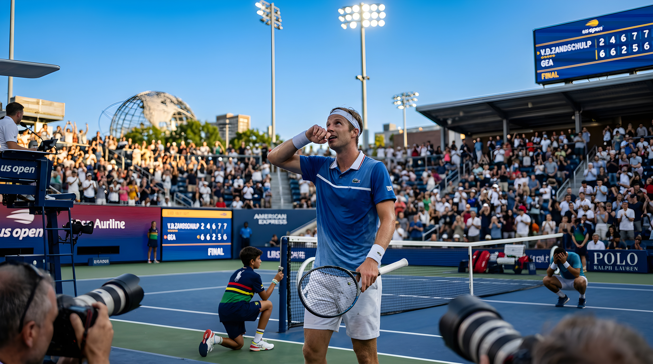 Hollænder vinder fem timer langt drama ved US Open