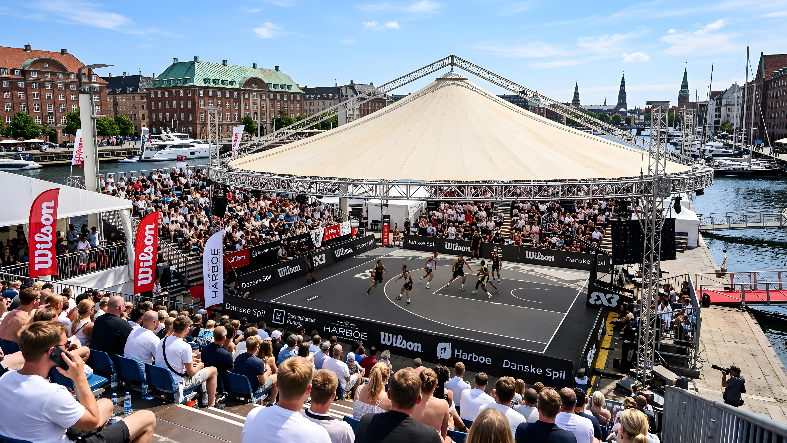 Hurtig basketball i vild vækst på spektakulære steder