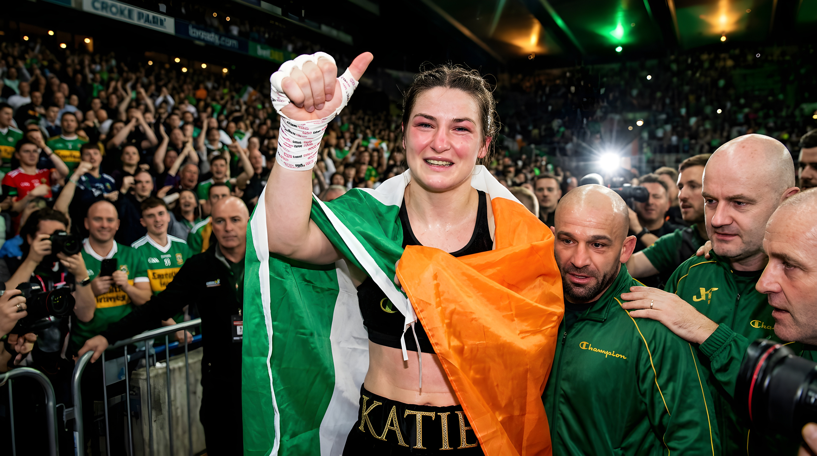 Katie Taylor vinder historisk boksekamp i Dublin