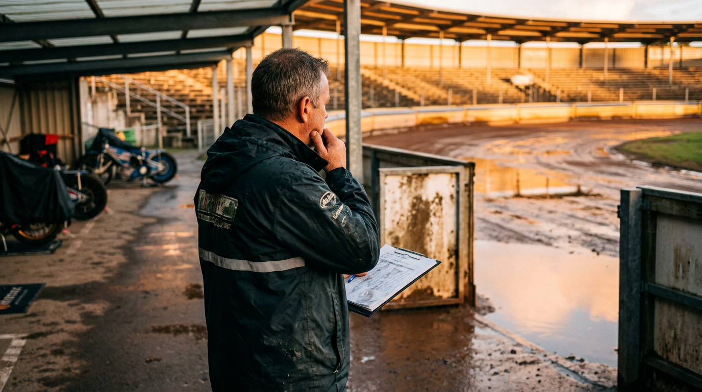 Regnvejr tvinger speedwaychef til stor aflysning i Vojens