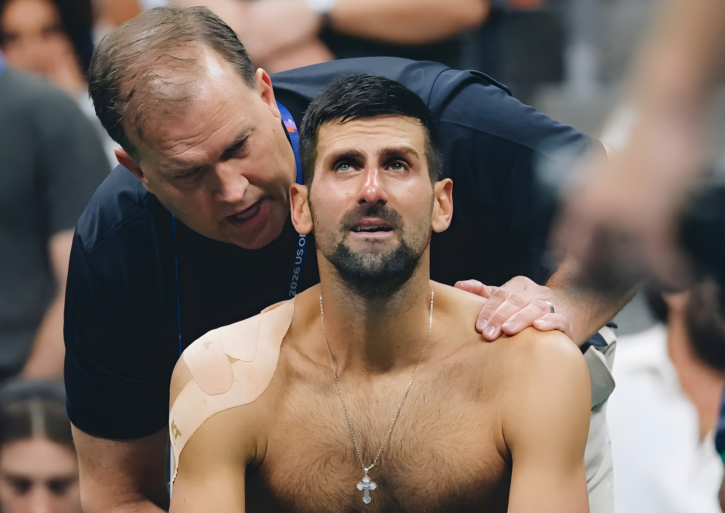 Novak Djokovic rammer bunden efter chokbølge i New York