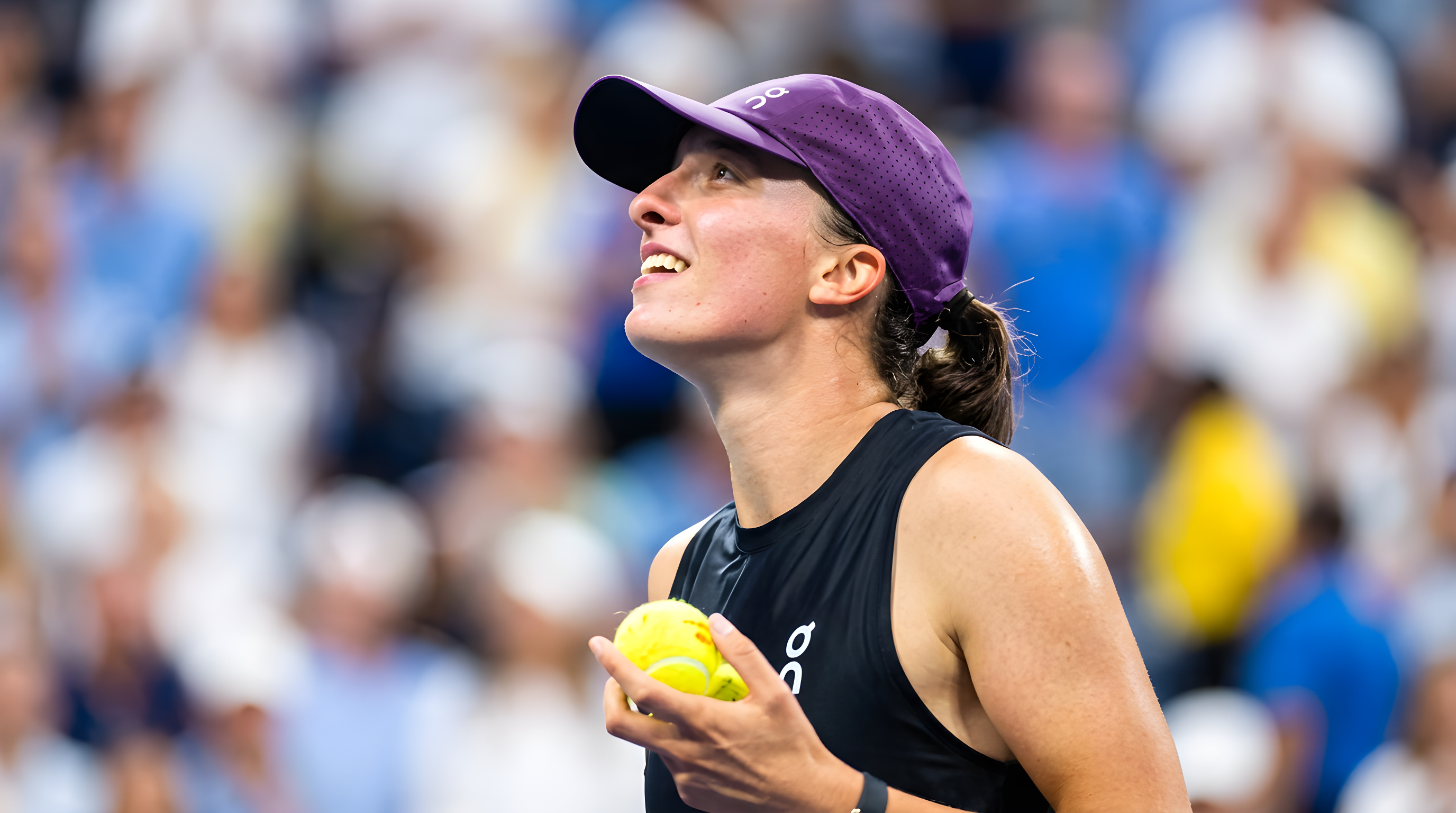 Iga Swiatek og Xiyu Wang brager sammen i US Open
