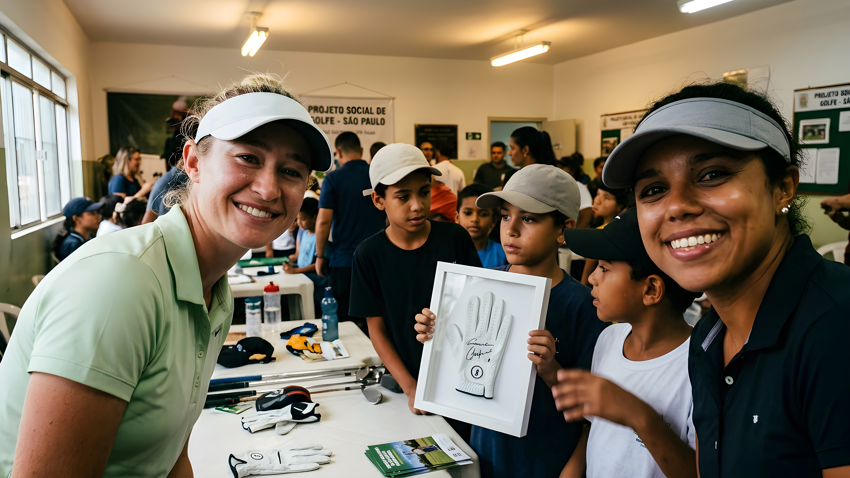 Verdens bedste golfspiller inspirerer børn i Brasilien