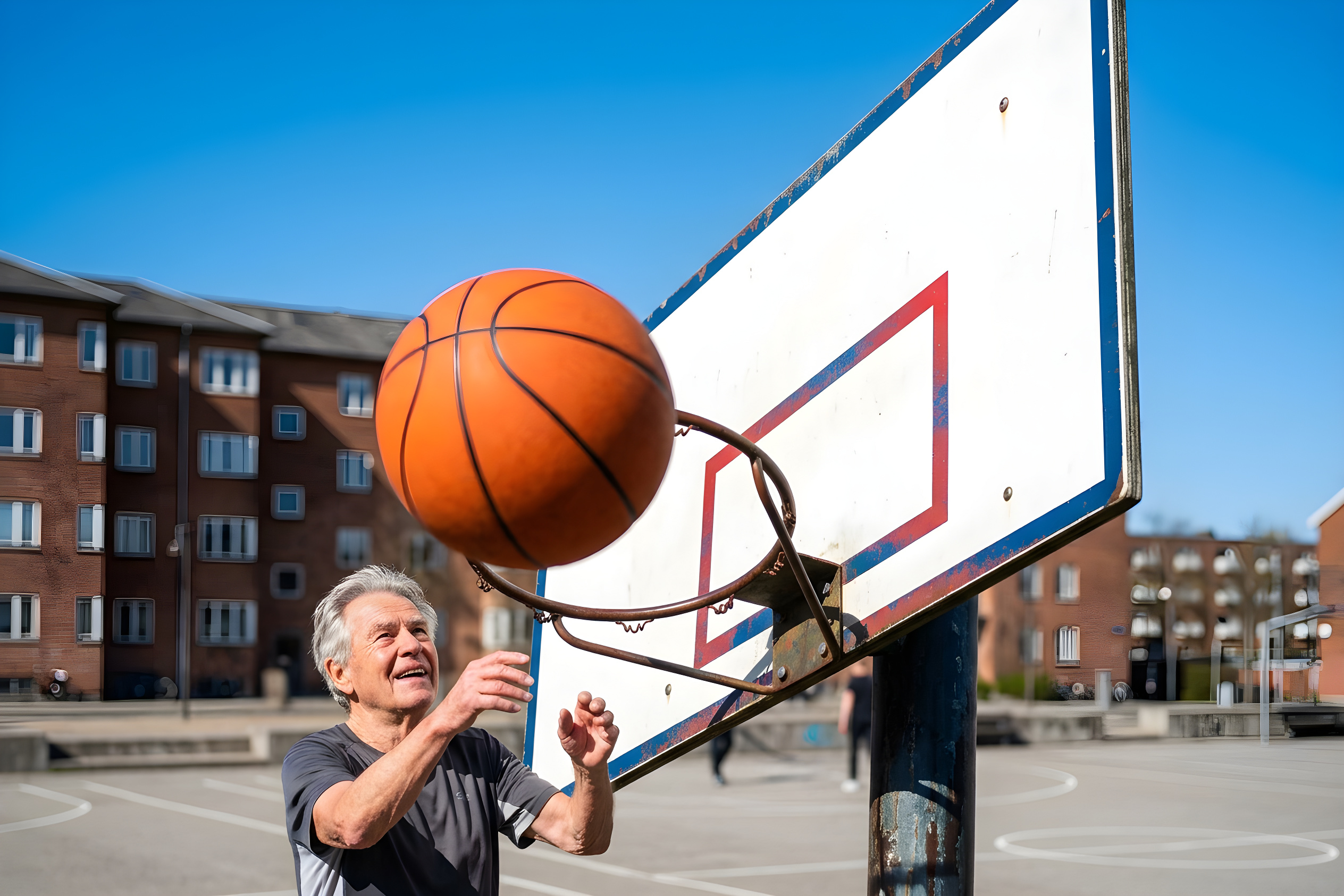 Basketball holder 81-årig sund og lykkelig