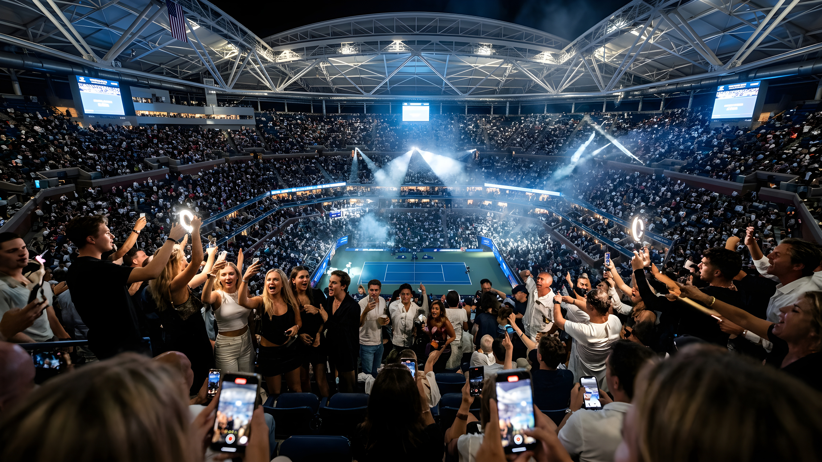 Influencere skaber kaos på lægterne under US Open
