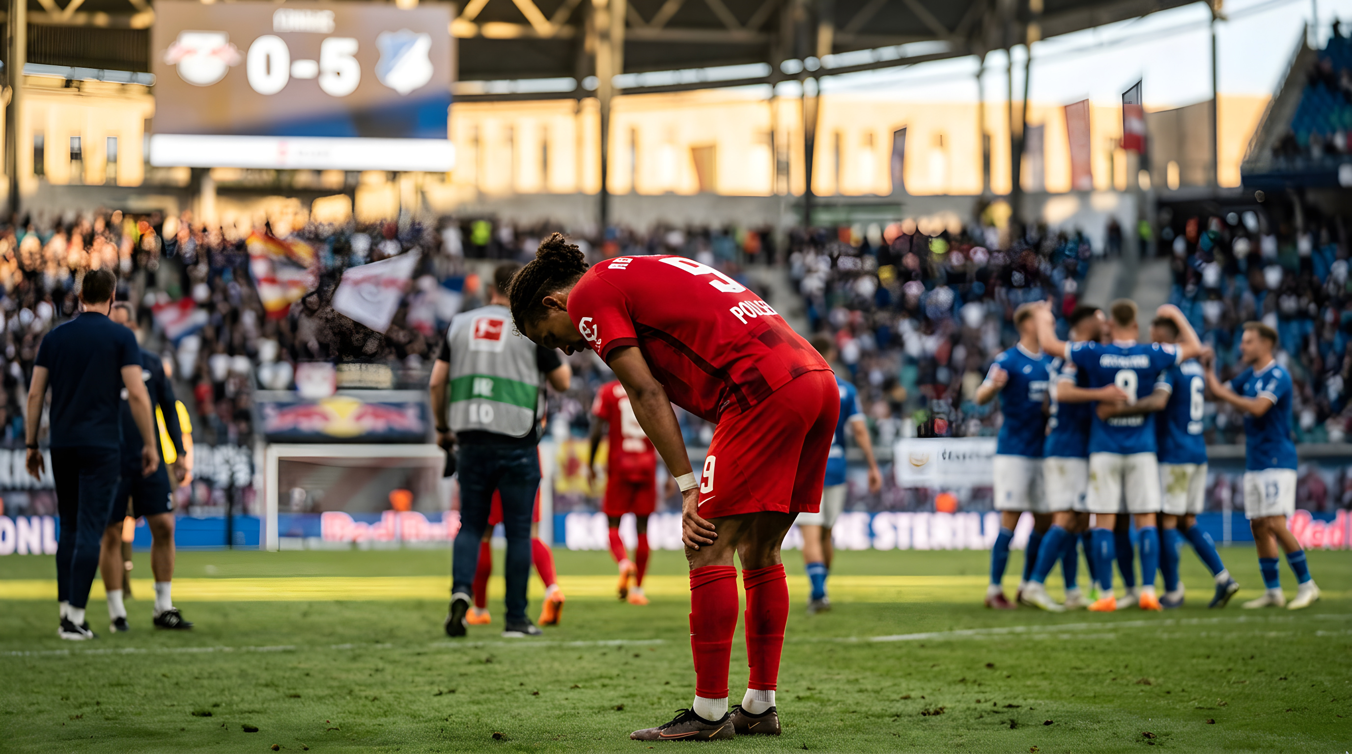 Yussuf Poulsen rammer historisk milepæl i tysk kollaps