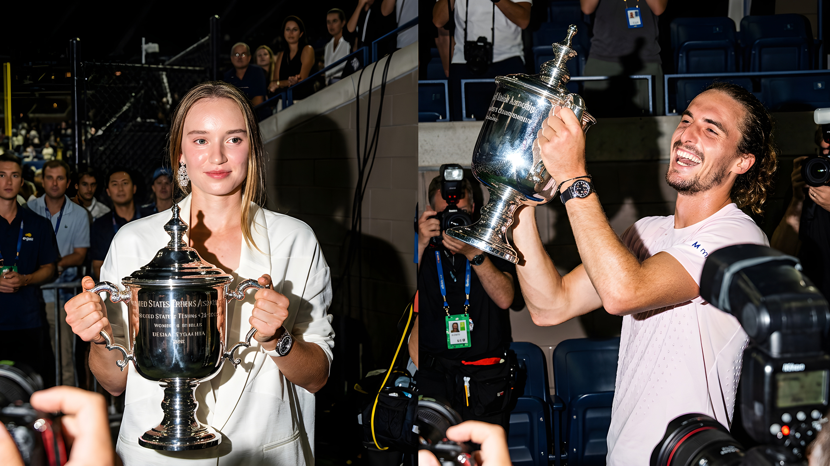 Tennisstjerner spinder guld på historisk US Open
