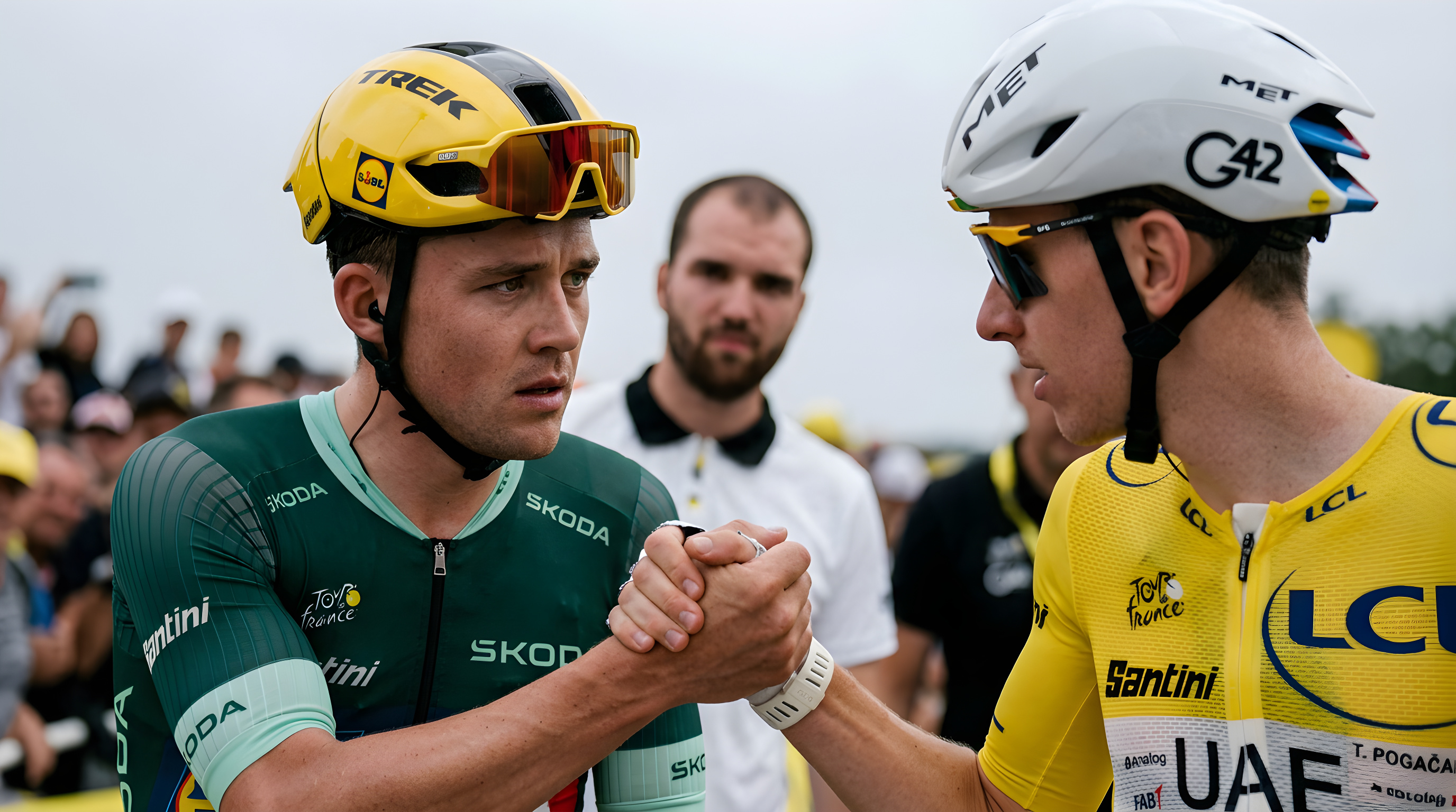 Mads Pedersen advarer Pogacar efter voldsomt styrt