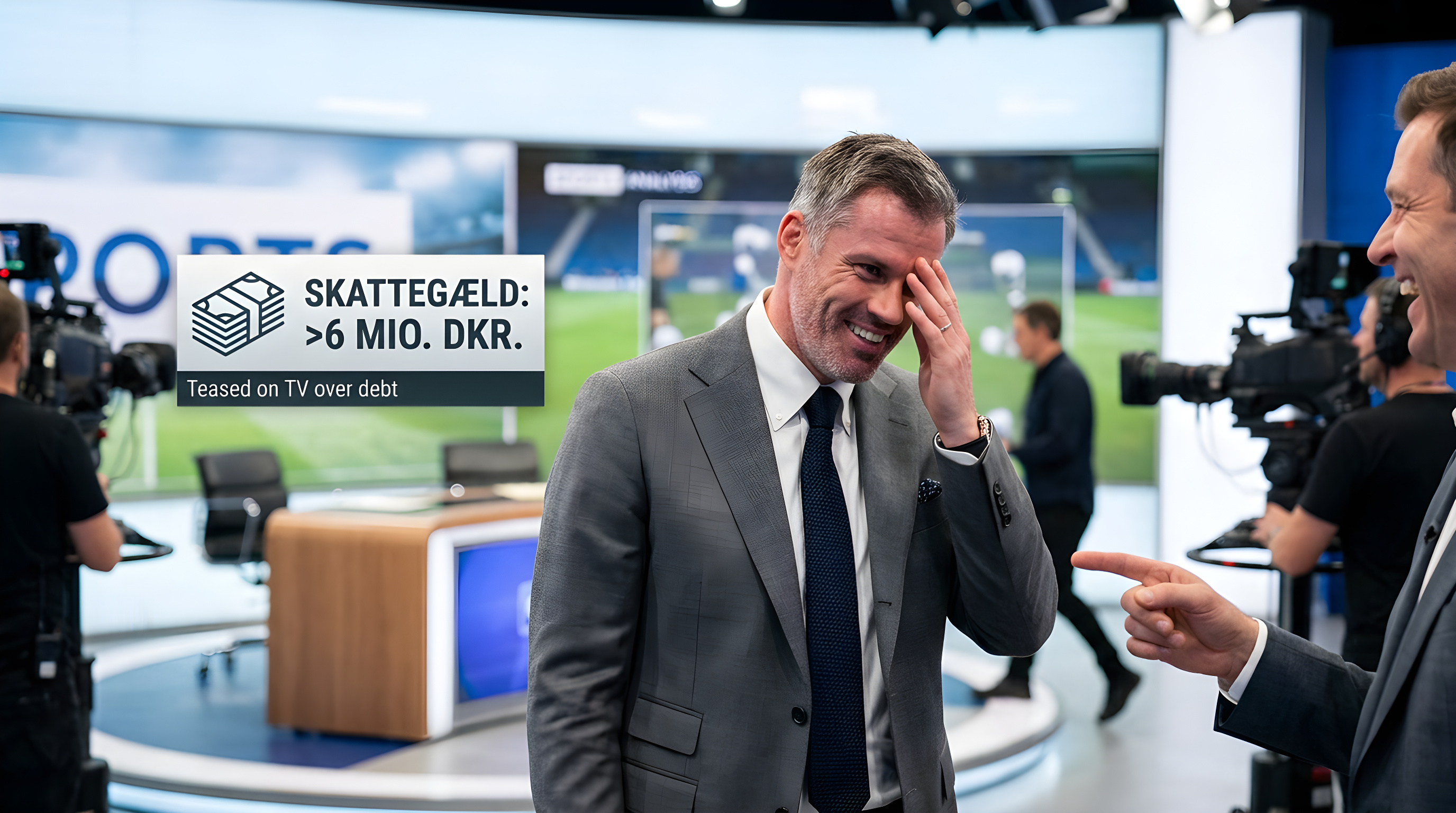 Jamie Carragher drilles på tv med milliongæld