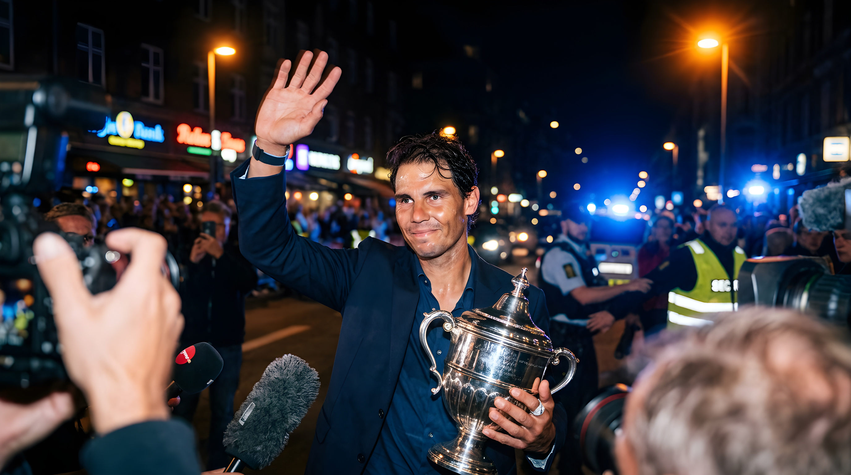 Rafael Nadal vinder sit første trofæ efter karrierestop