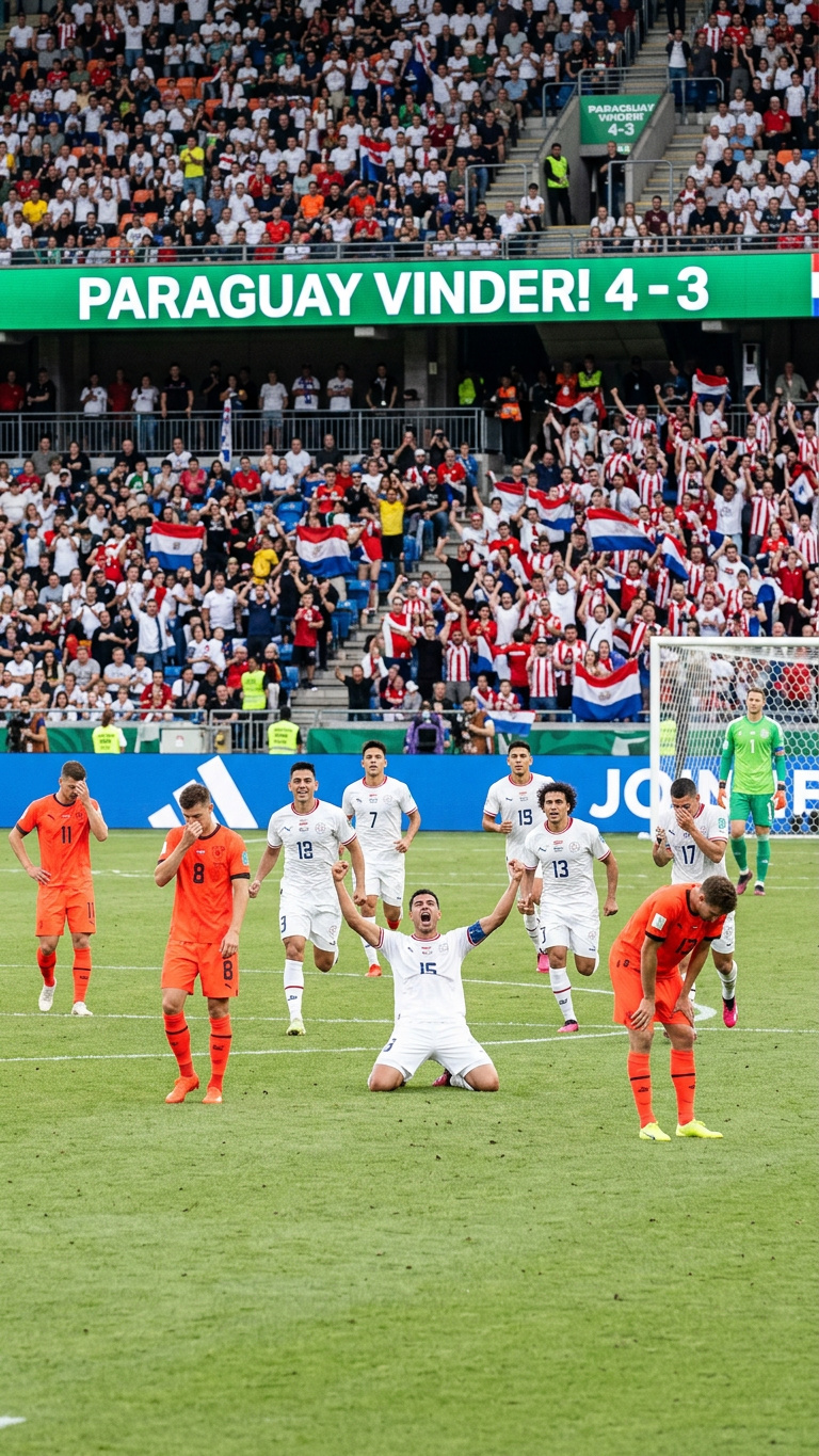 Tyskland ude af VM efter straffesparkskonkurrence: Paraguay vinder 4-3