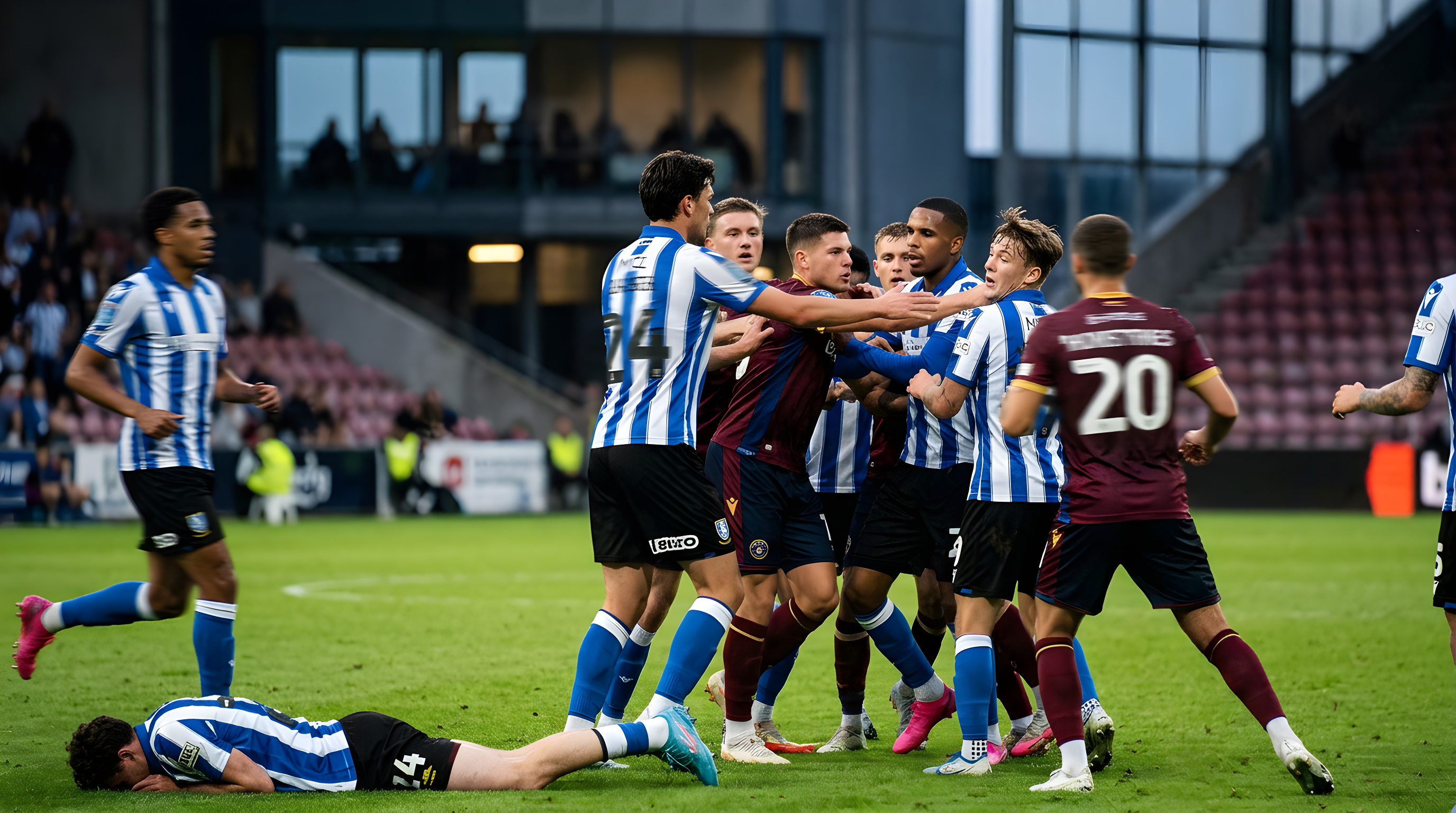 Ungt Leeds-talent slået i ansigtet under dramatisk debut