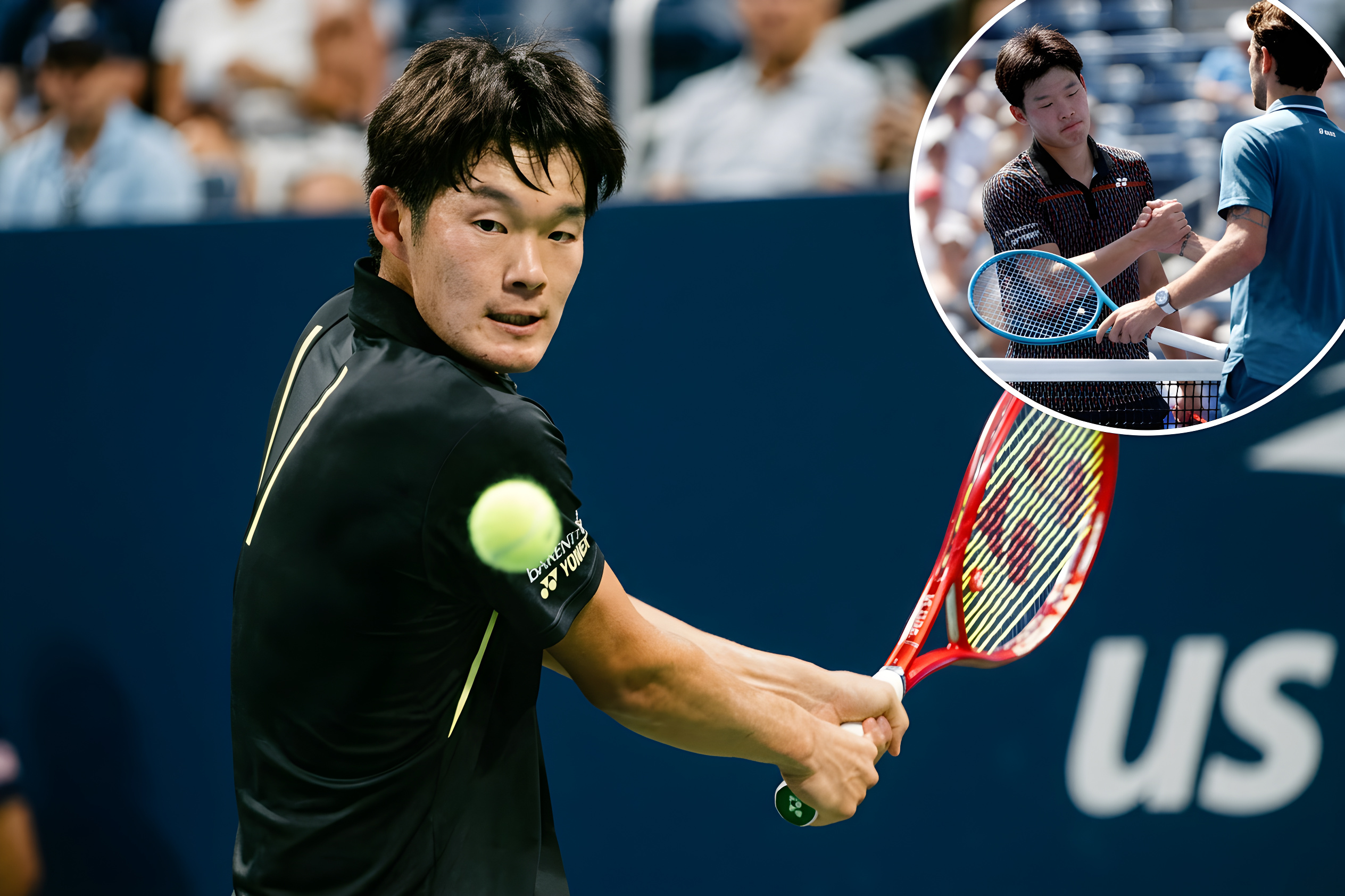 Ung tennissensation stormer frem ved U.S. Open
