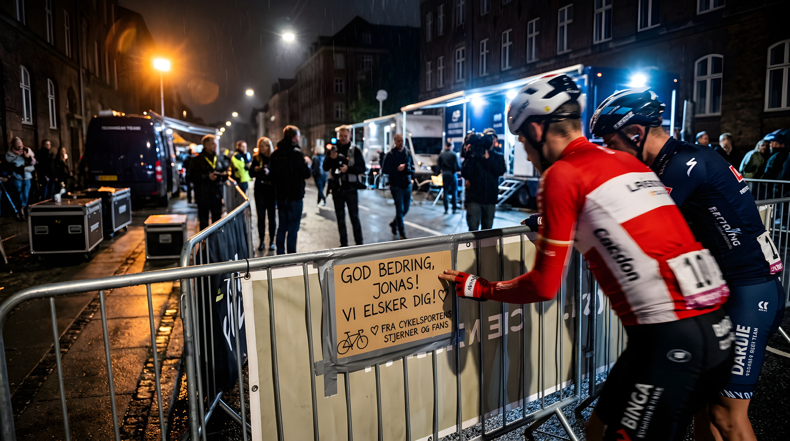 Cykelsportens stjerner sender varme hilsner til Vingegaard