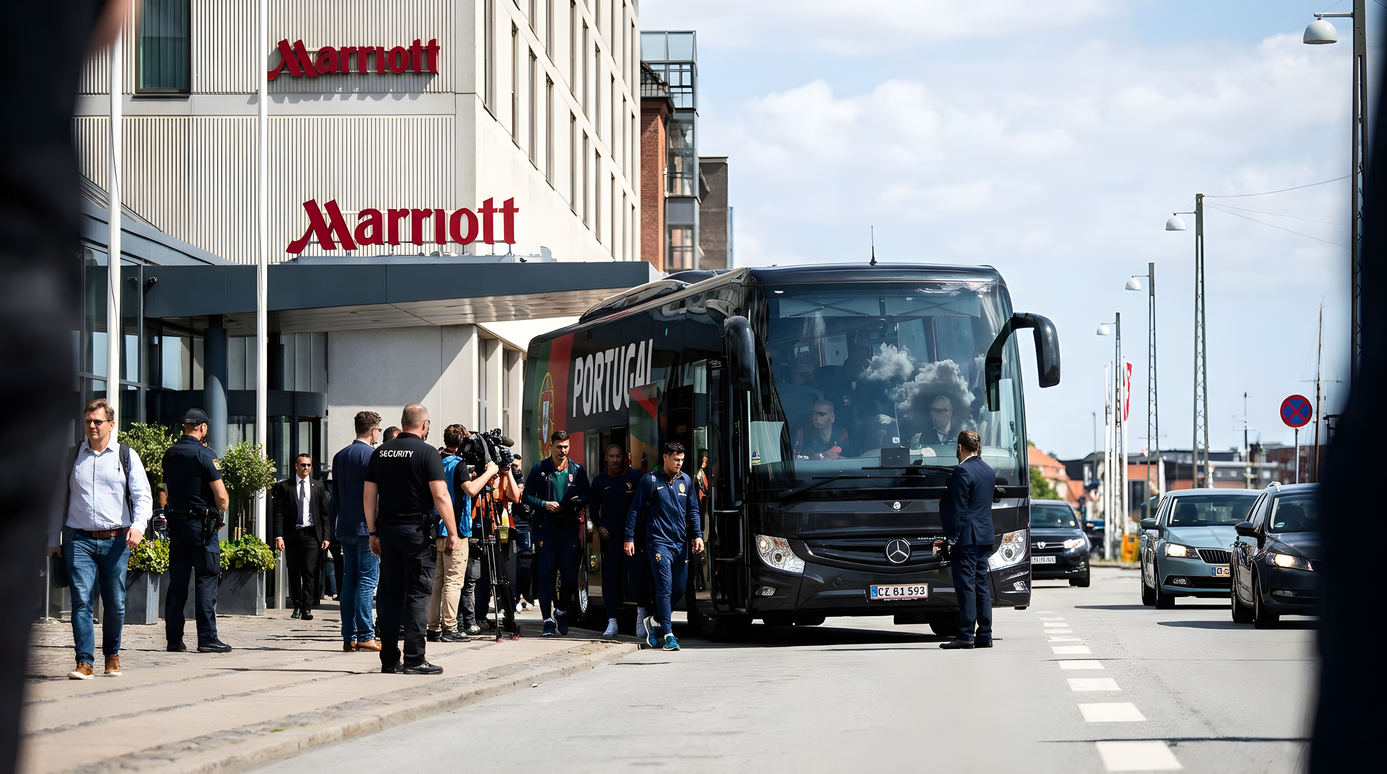 Ronaldo og Portugal flytter ind på hotel i København
