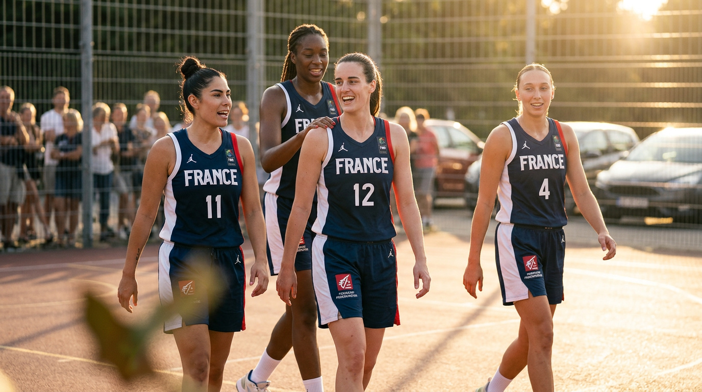 Franske basketkvinder slår Tyskland i historisk semifinale