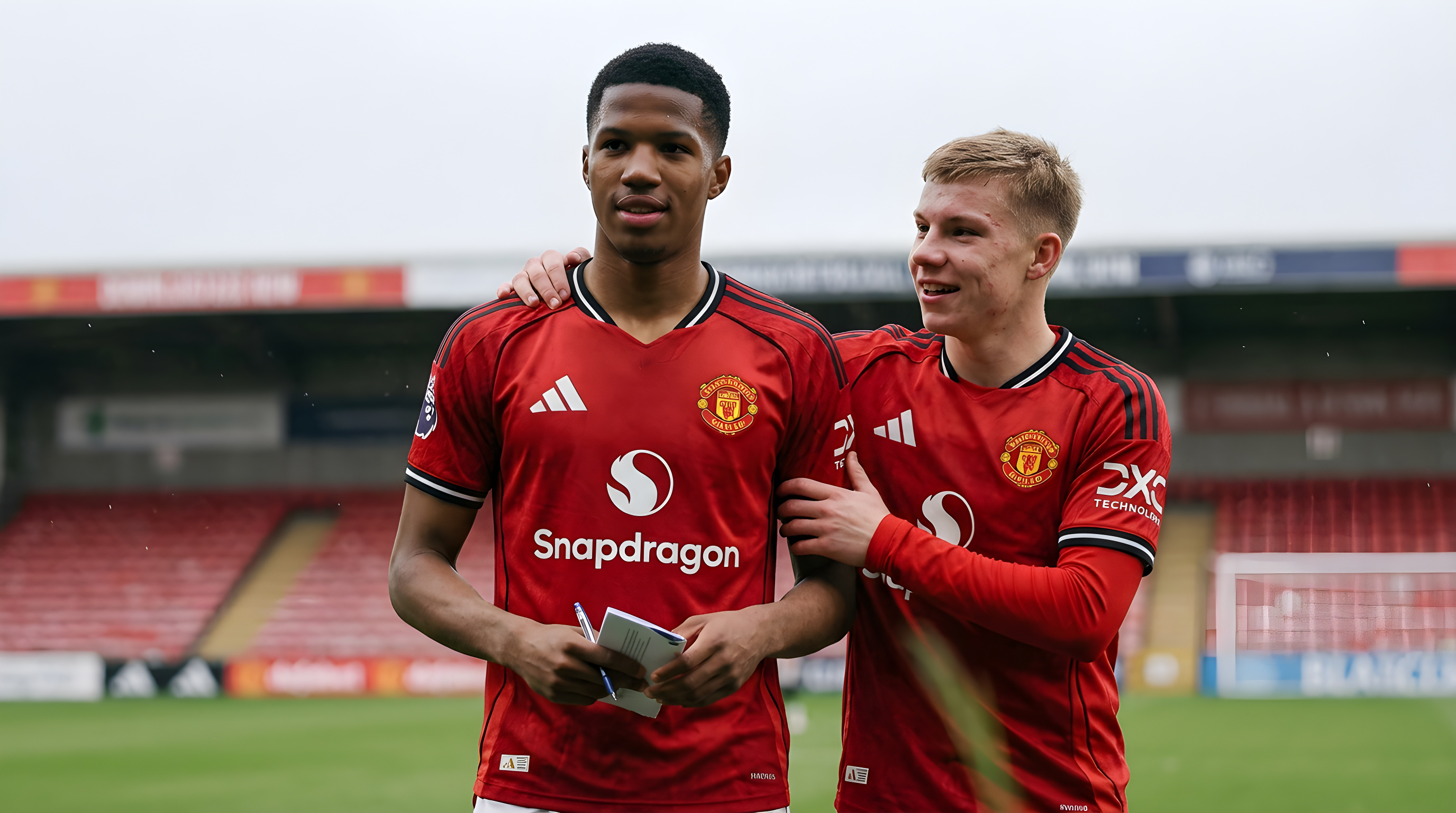Ungt talent skriver professionel kontrakt med Manchester United