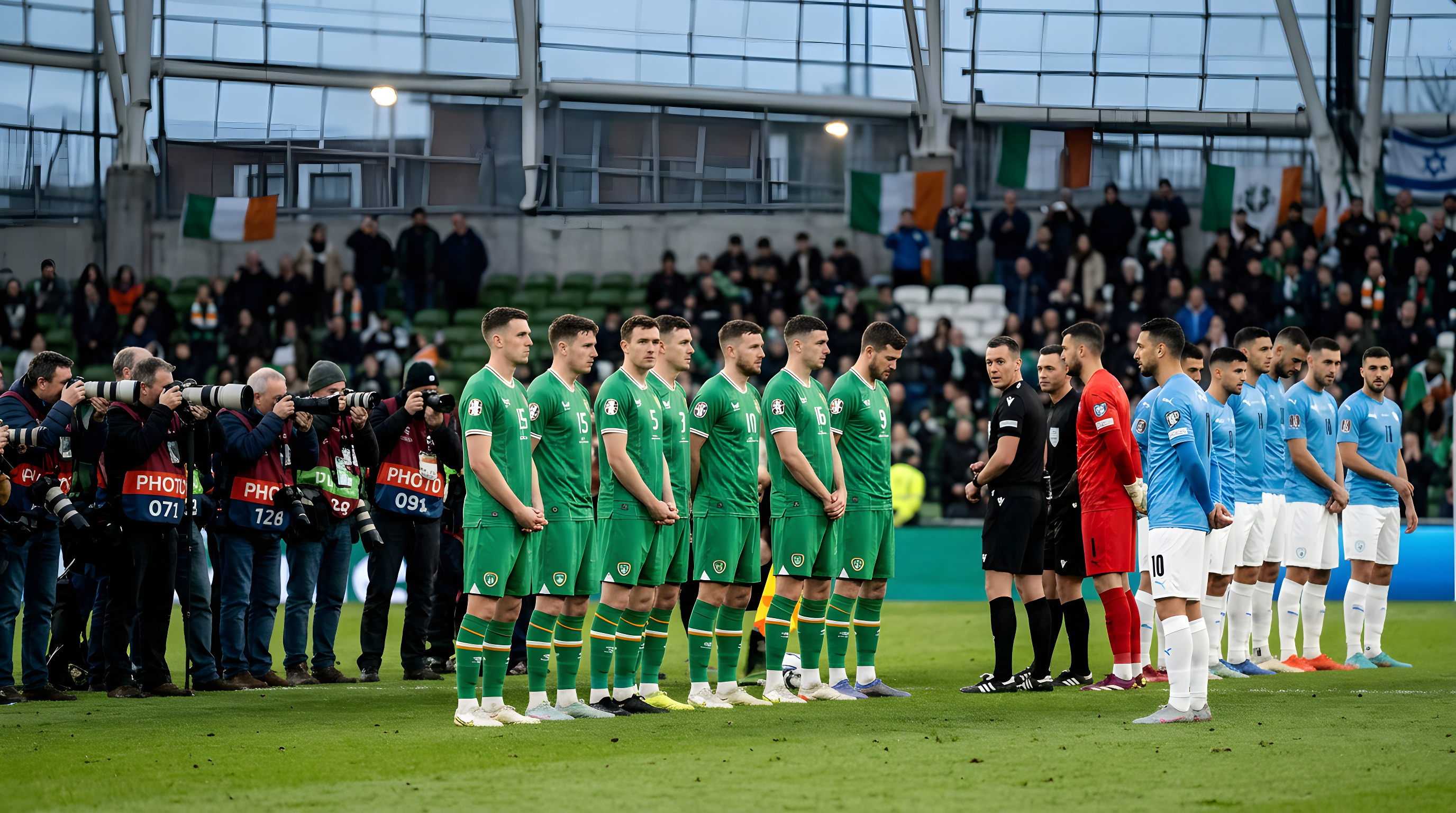 Irske spillere nægtede at give hånd til Israel før kamp