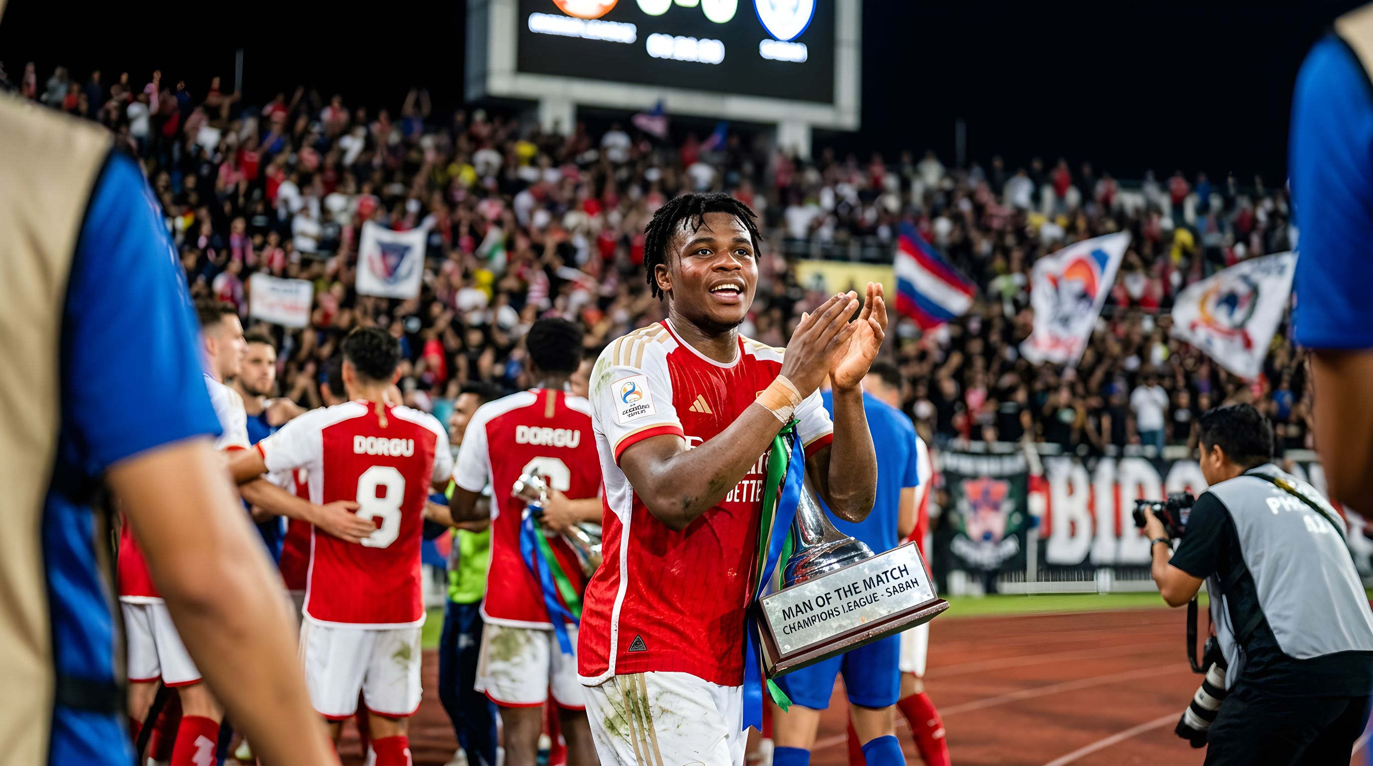 Patrick Dorgu blev kampens spiller i Champions League