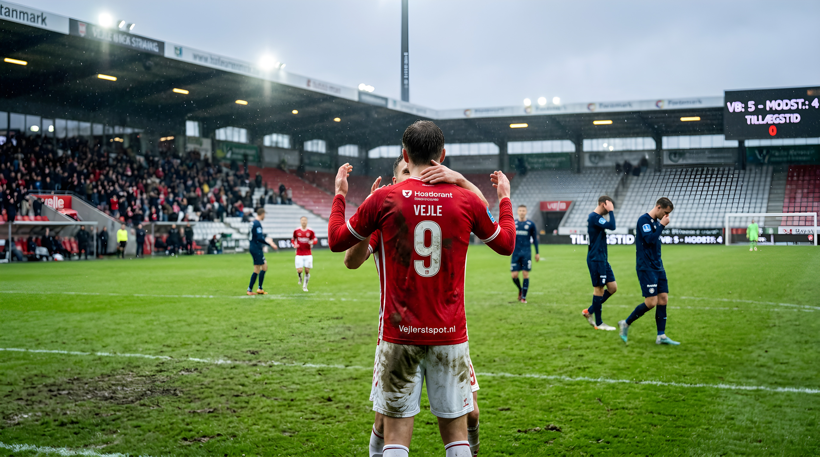 Vejle vinder dramatisk målfest i Nørreskoven