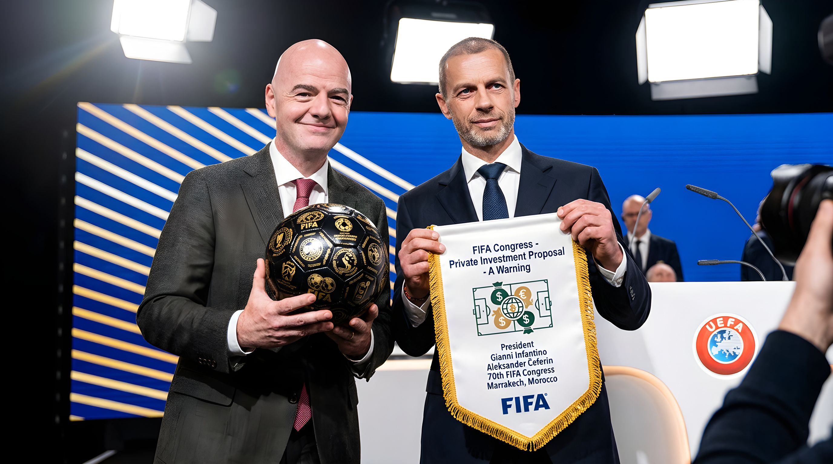 UEFA i voldsom protest mod at sælge ud af fodbolden