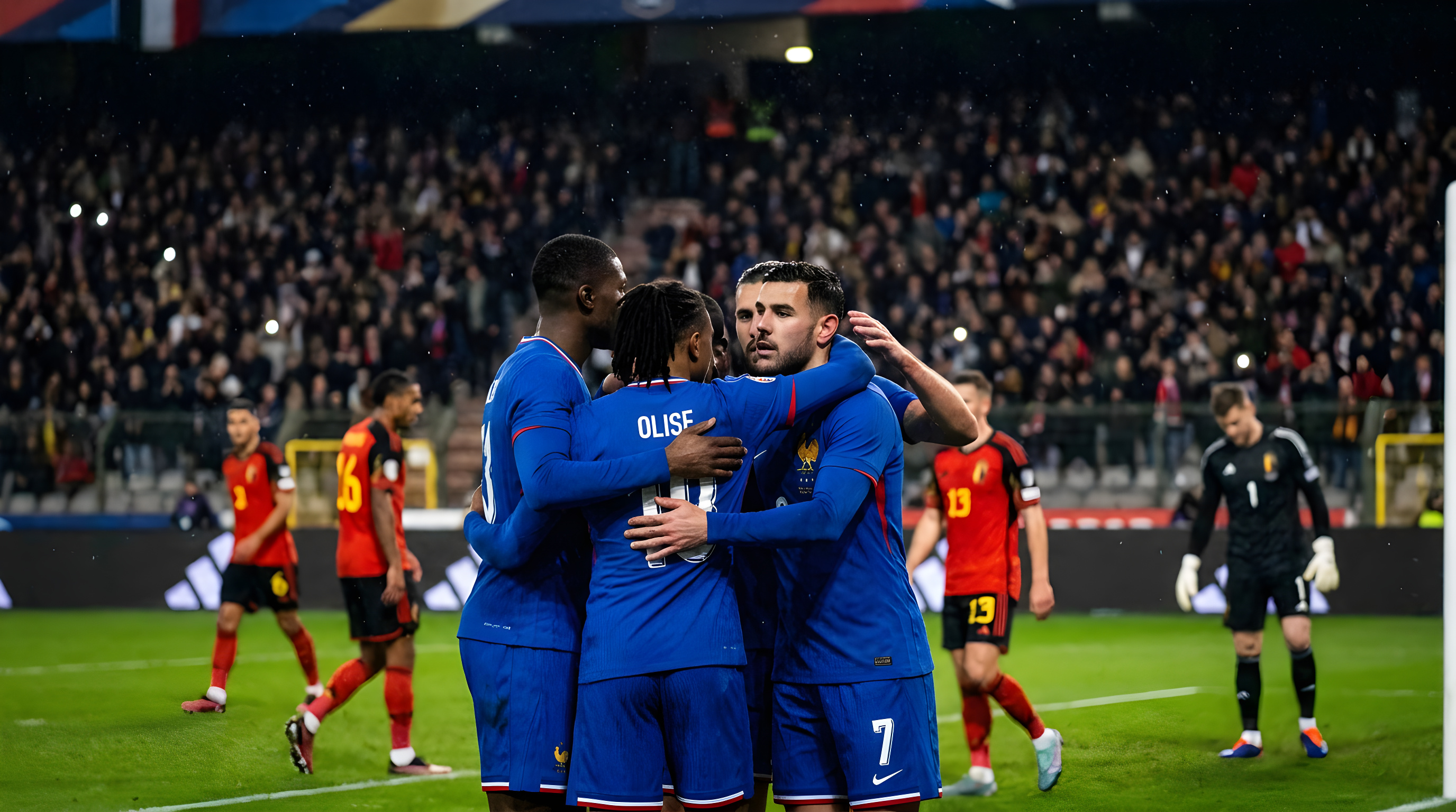 Michael Olise sikrede Frankrig sen sejr over Belgien
