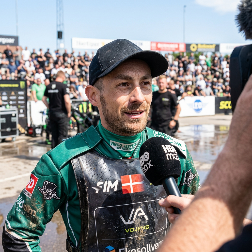 Leon Madsen tager stor andenplads i regnvåde Vojens