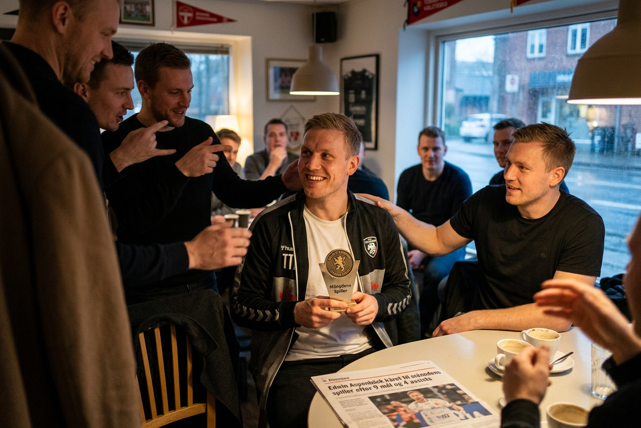 Edwin Aspenbäck kåret til månedens spiller efter 9 mål og 4 assists
