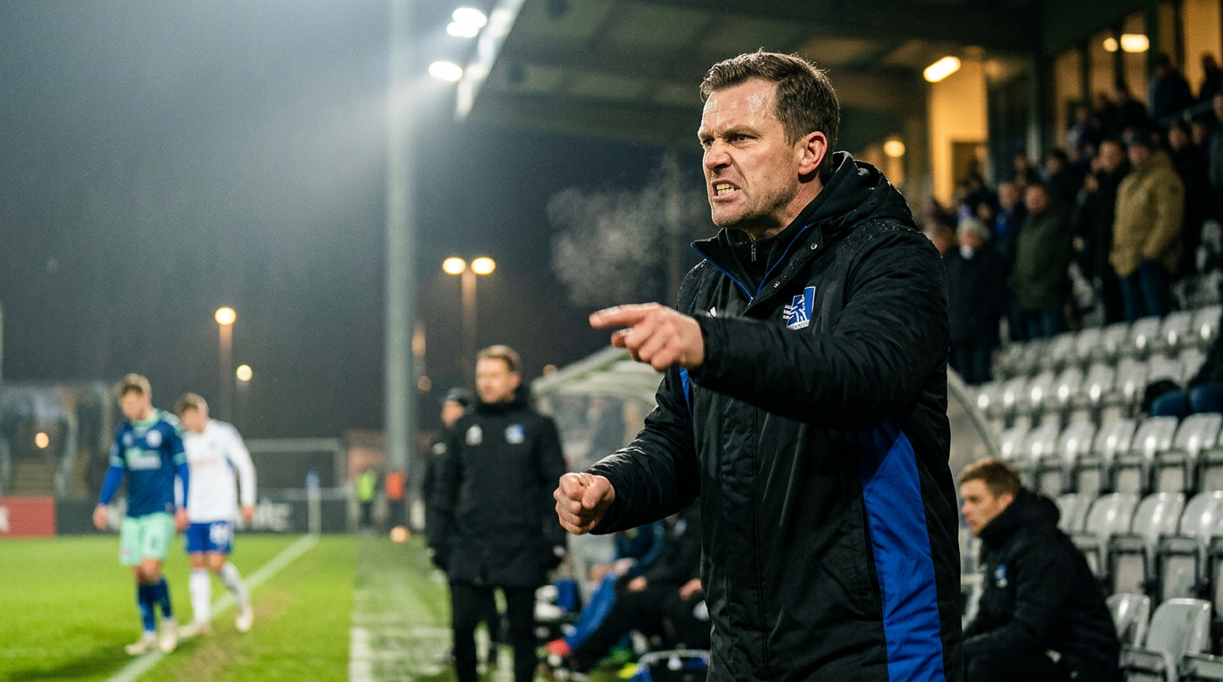Andreas Bjelland raser efter tabte point mod Sønderjyske