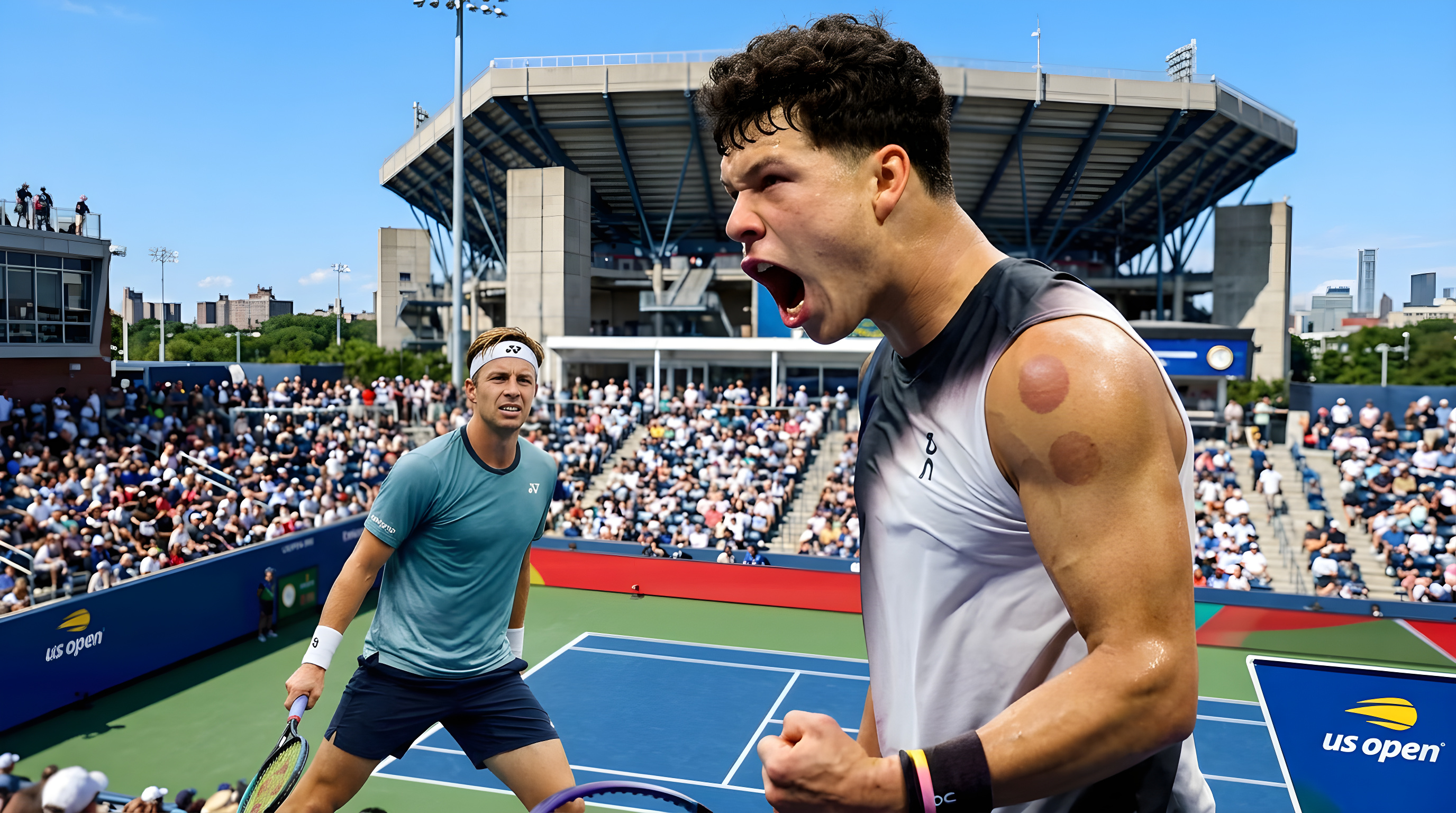 Ben Shelton og Tallon Griekspoor i tæt duel ved US Open