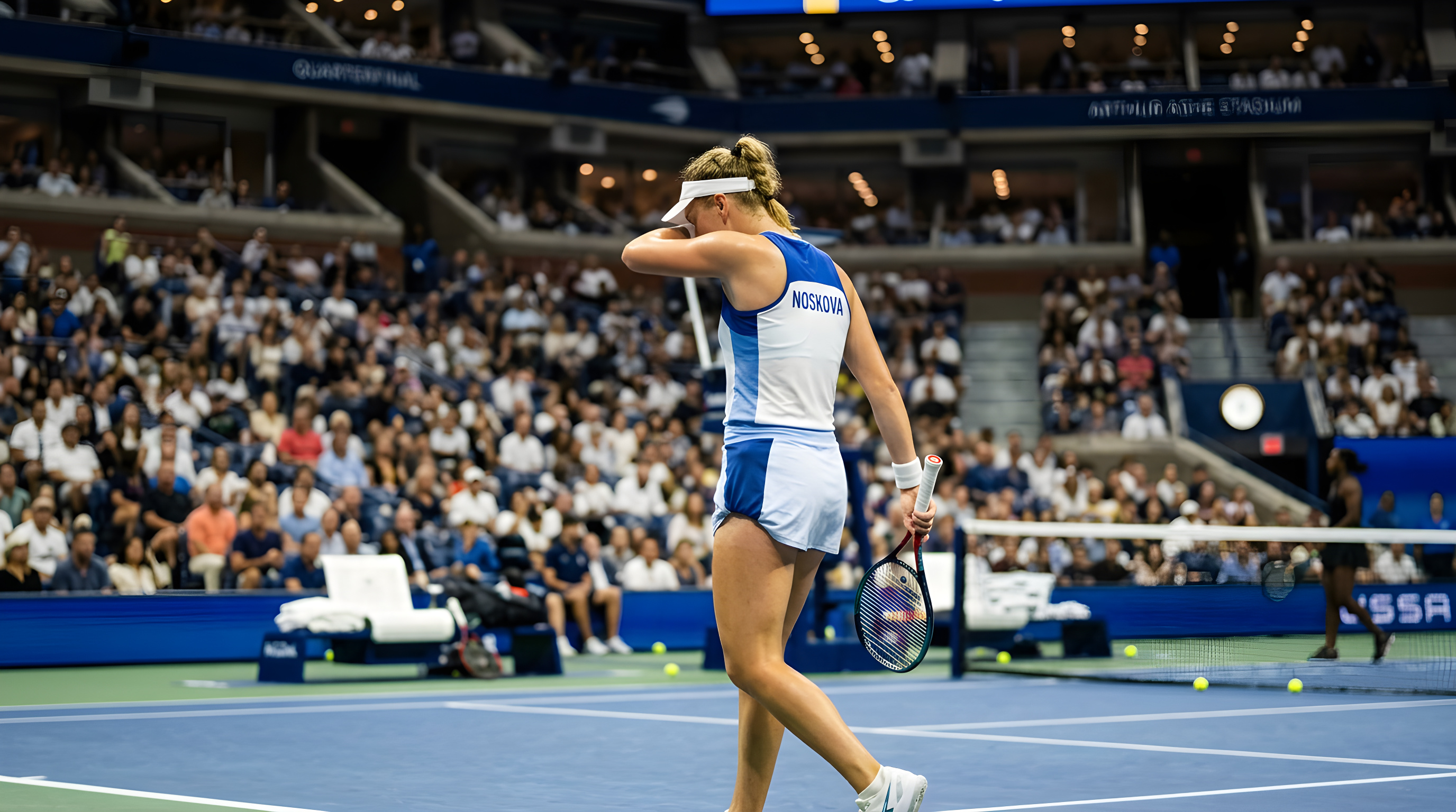 Linda Noskova møder Aryna Sabalenka i kvartfinalen ved US Open