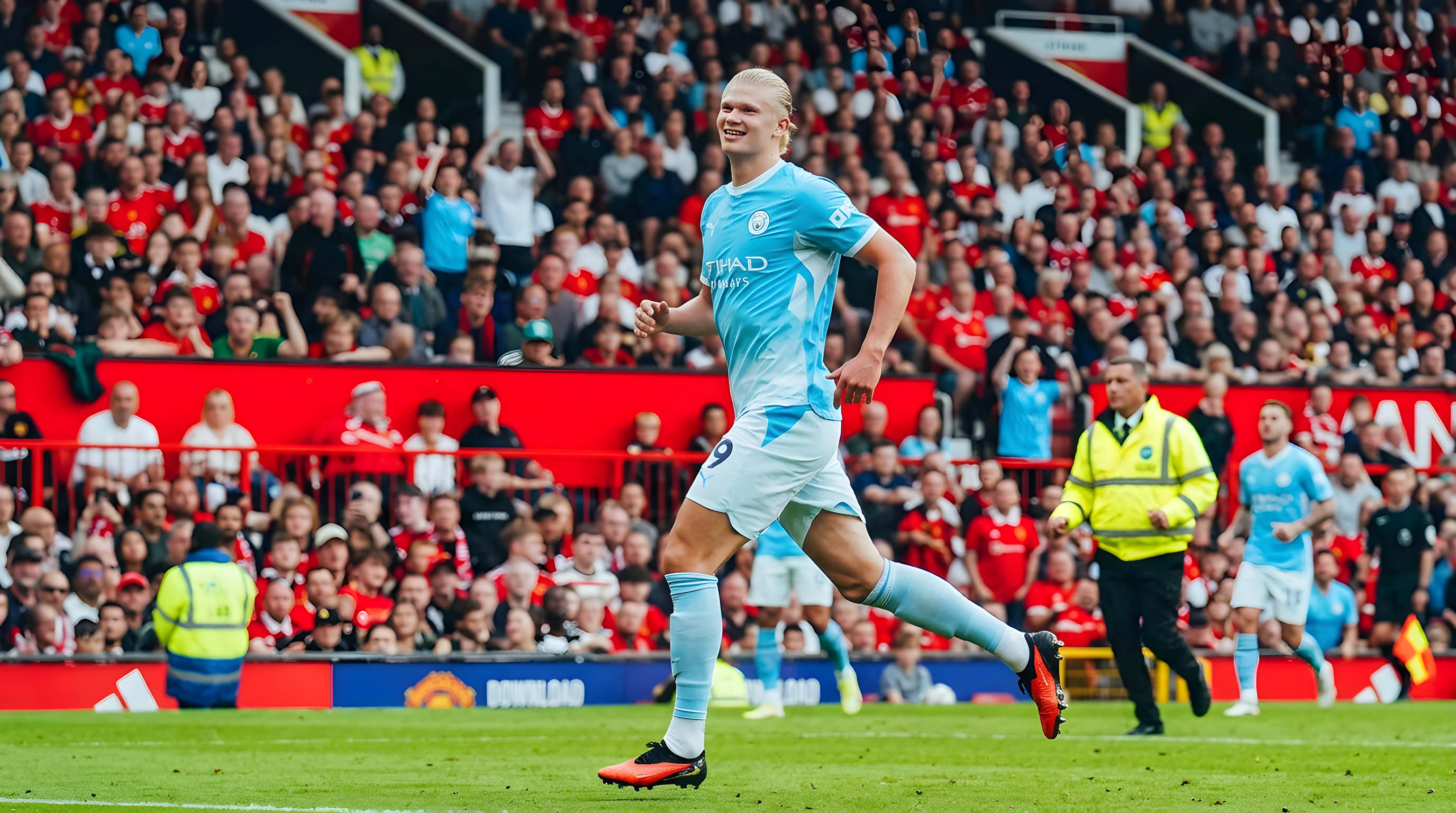 Haaland sikrer Manchester City sejren i dramatisk derby